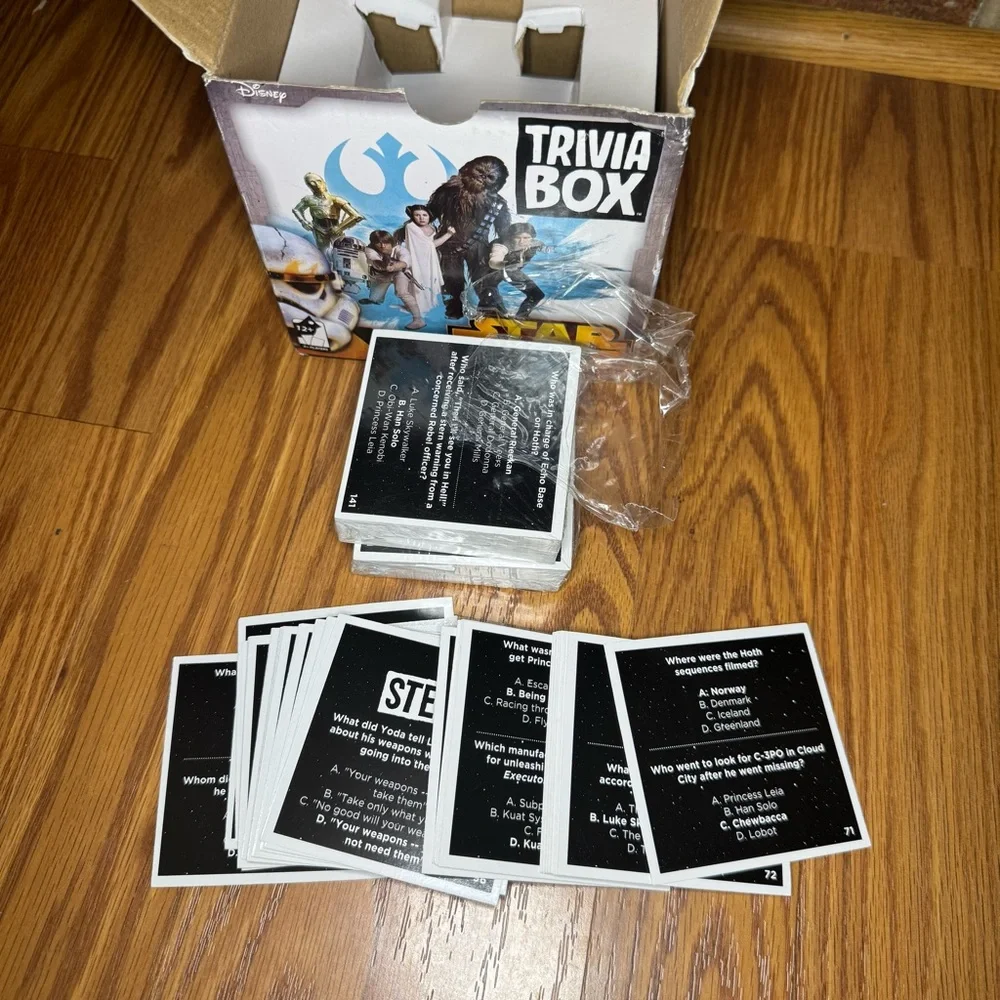 Star Wars Trivia Game Cardinal Games Box Set Geek Culture Collector Card Game